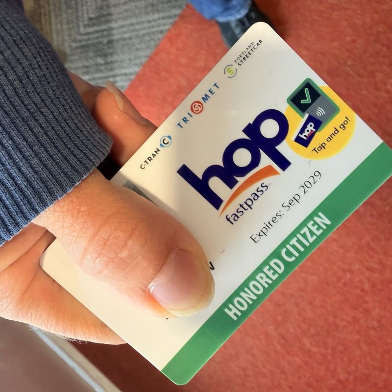 A TriMet Hop transit card